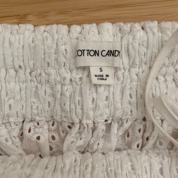 White Eyelet Cami Top - Picture 5 of 6